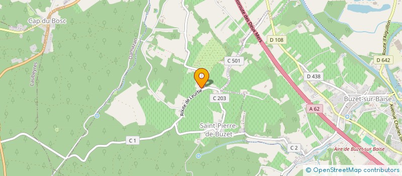 localisation de l'entreprise GFA DE LARCHE  SAINT-PIERRE-DE-BUZET