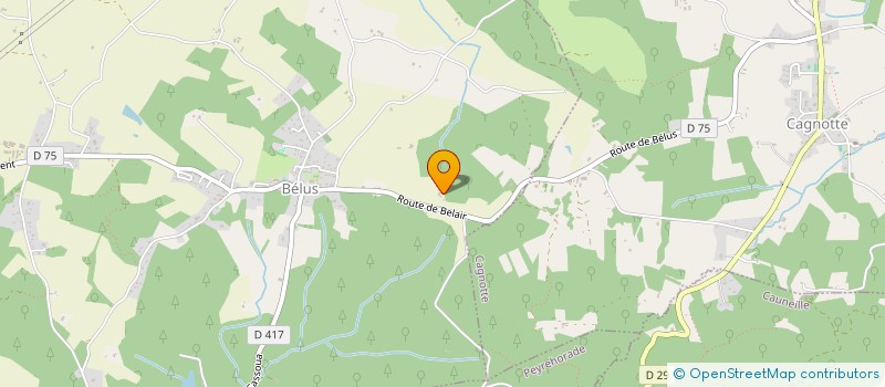 localisation de l'entreprise GFA DE LARROUY  BELUS
