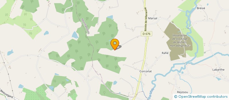 localisation de l'entreprise GFA DE LASCABANNES  LACAPELLE-BIRON