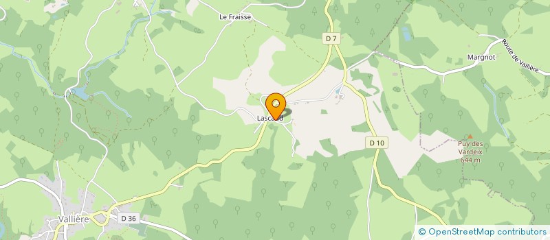 localisation de l'entreprise GFA DE LASCAUX  BANIZE