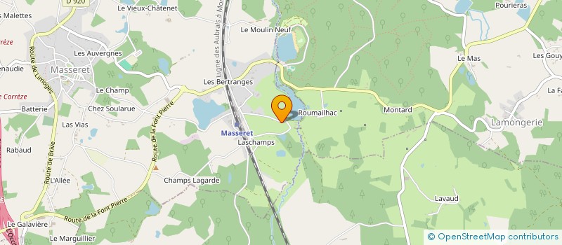 localisation de l'entreprise GFA DE LASCHAMPS  MASSERET