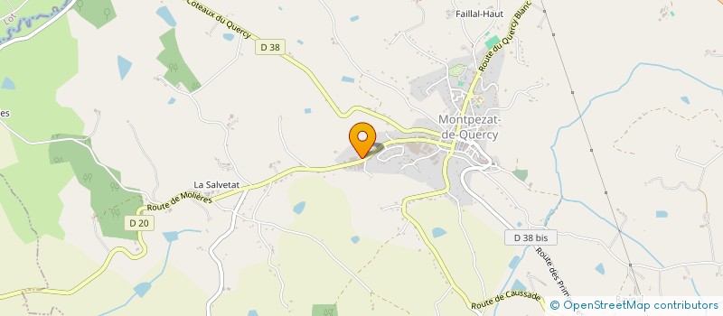 localisation de l'entreprise GFA DE LASSERRE  MONTALZAT