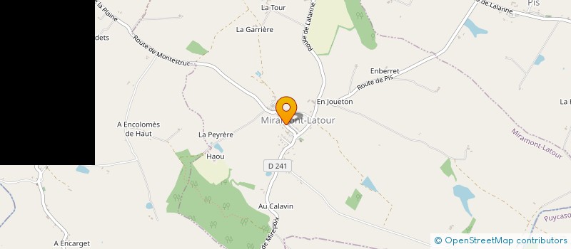 localisation de l'entreprise GFA DE LATOUR  MIRAMONT-LATOUR