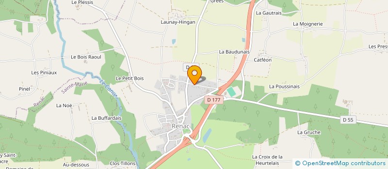 localisation de l'entreprise GFA DE LAUNAY  RENAC