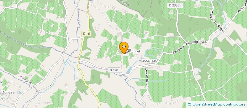 localisation de l'entreprise GFA DE LAURENT BLANCHET  MASSUGAS