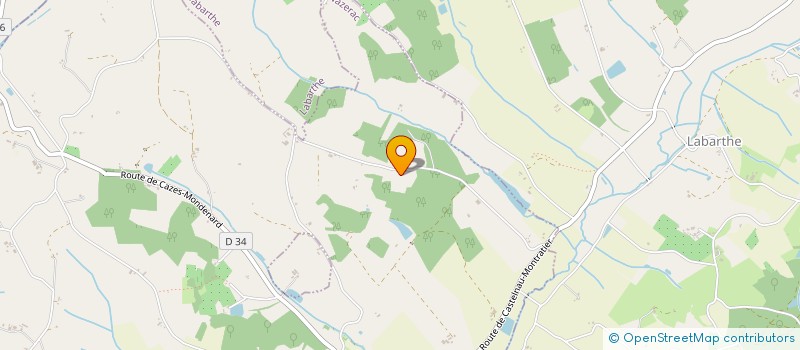 localisation de l'entreprise GFA DE LAUZERAL  VAZERAC