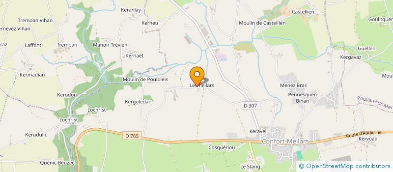 localisation de l'entreprise GFA DE LESMEILARS  CONFORT-MEILARS