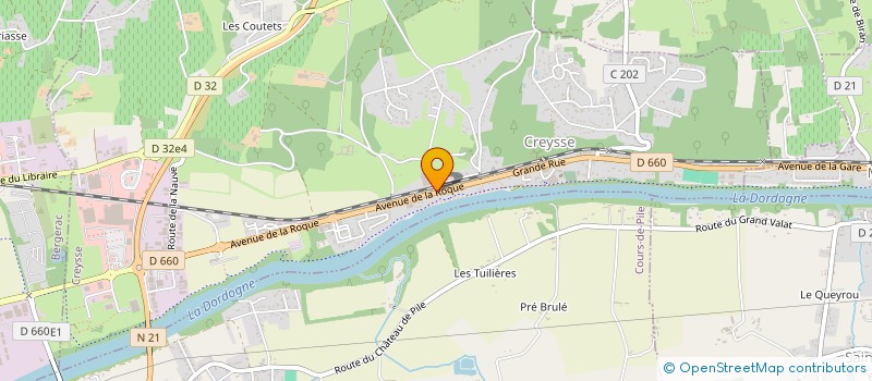 localisation de l'entreprise GFA DE LESPINASSAT  CREYSSE