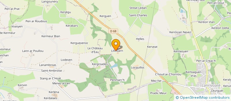 localisation de l'entreprise GFA DE LILIOUARN  PLOURIN