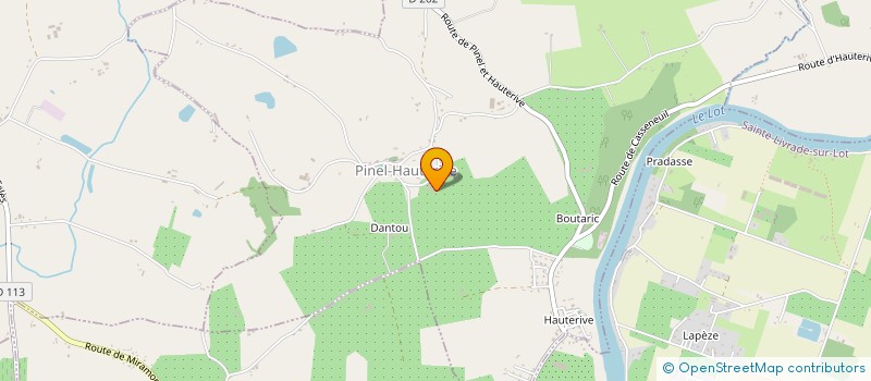 localisation de l'entreprise GFA DE LIMOUZY  PINEL-HAUTERIVE