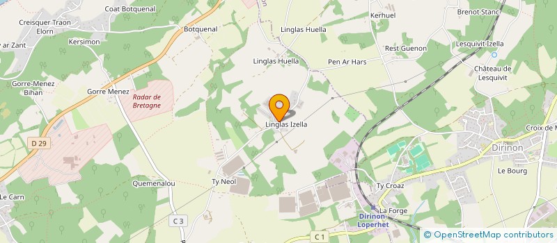 localisation de l'entreprise GFA DE LINGLAZ  LOPERHET