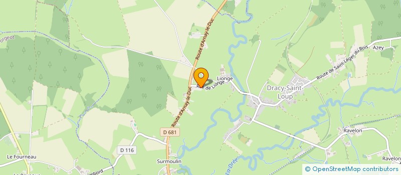 localisation de l'entreprise GFA DE LIONGE  MONTHELON