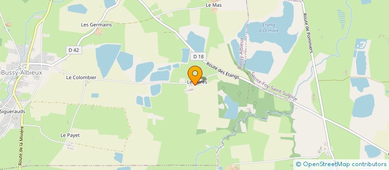 localisation de l'entreprise GFA DE LOIRE IX  BUSSY-ALBIEUX