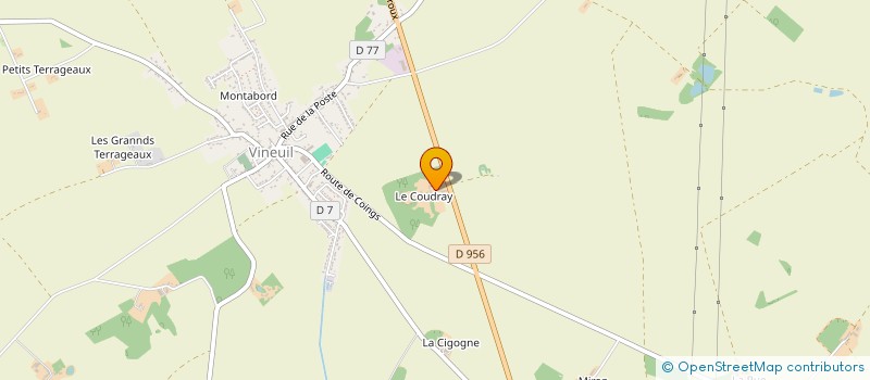 localisation de l'entreprise GFA DE LONGUEIL  VINEUIL