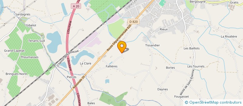 localisation de l'entreprise GFA DE LOYLE  ALBIAS