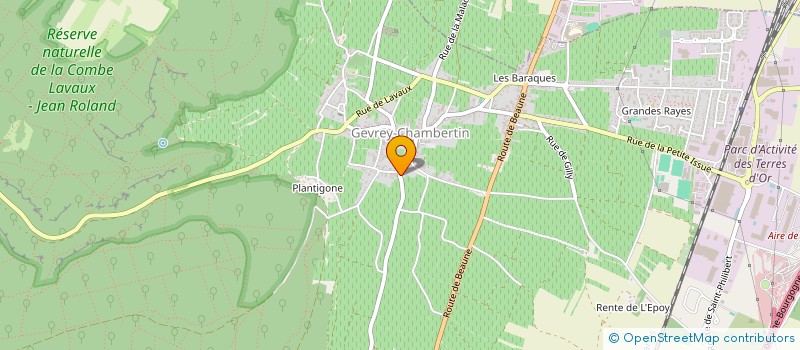 localisation de l'entreprise GFA DE MACELO  GEVREY-CHAMBERTIN