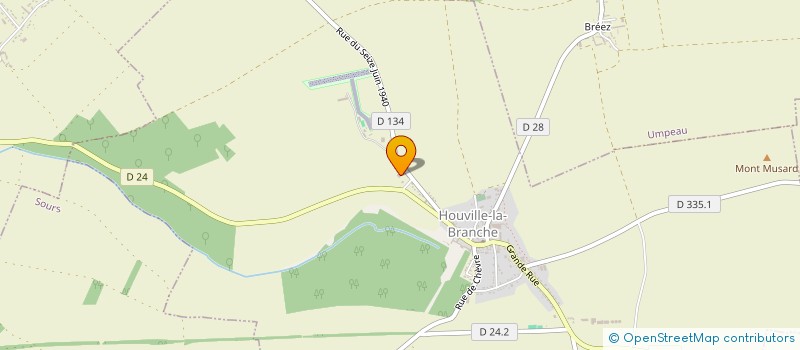 localisation de l'entreprise GFA DE MAGERVILLE à HOUVILLE-LA-BRANCHE