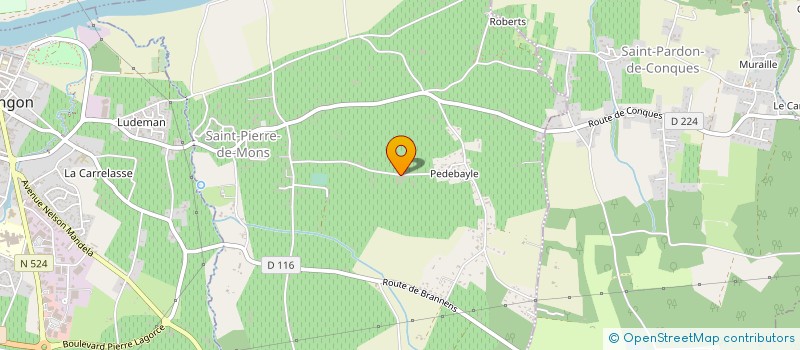 localisation de l'entreprise GFA DE MAGNENCE  SAINT-PIERRE-DE-MONS