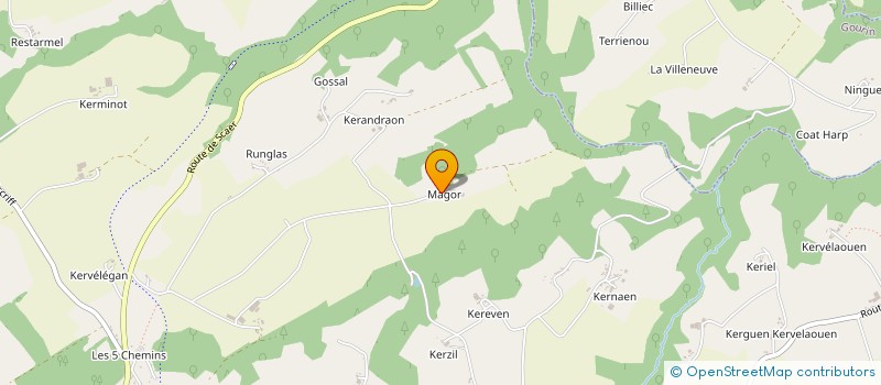 localisation de l'entreprise GFA DE MAGOR  GUISCRIFF