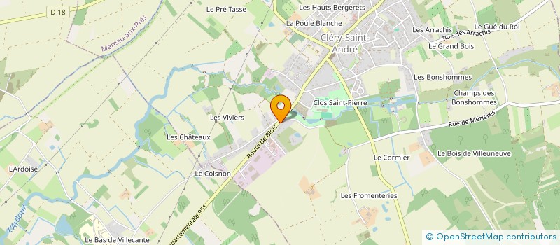 localisation de l'entreprise GFA DE MAISON NEUVE à CLERY-SAINT-ANDRE