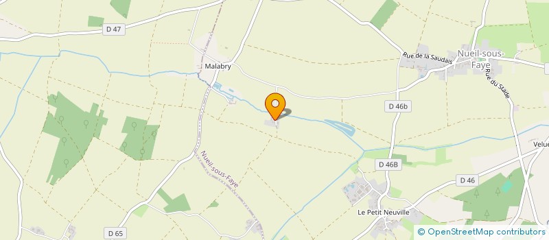 localisation de l'entreprise GFA DE MAISON NEUVE  NUEIL-SOUS-FAYE