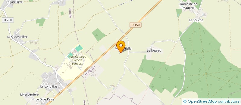 localisation de l'entreprise GFA DE MAISONCELLE  LUSIGNAN