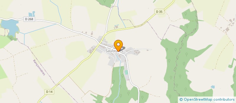localisation de l'entreprise GFA DE MALROY à SAULXURES
