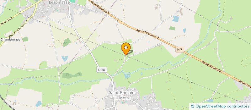 localisation de l'entreprise GFA DE MAREUIL  SAINT-ROMAIN-LA-MOTTE