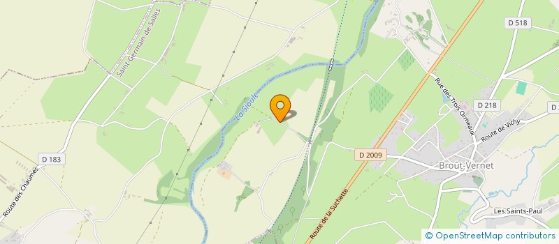 localisation de l'entreprise GFA DE MARMAGNE  BROUT-VERNET