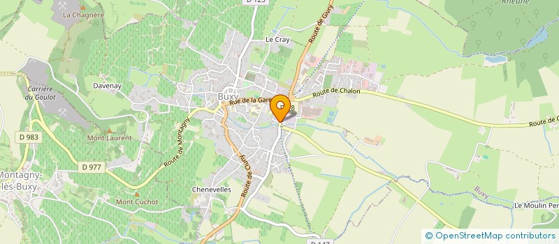 localisation de l'entreprise GFA DE MARNAY-DESBRIERE  BUXY