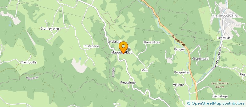 localisation de l'entreprise GFA DE MASQUET HAUT  FORGES