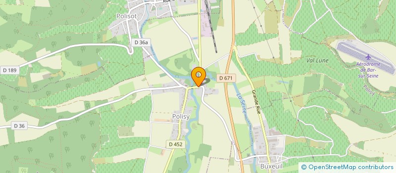 localisation de l'entreprise GFA DE MAUBERT à BUXEUIL