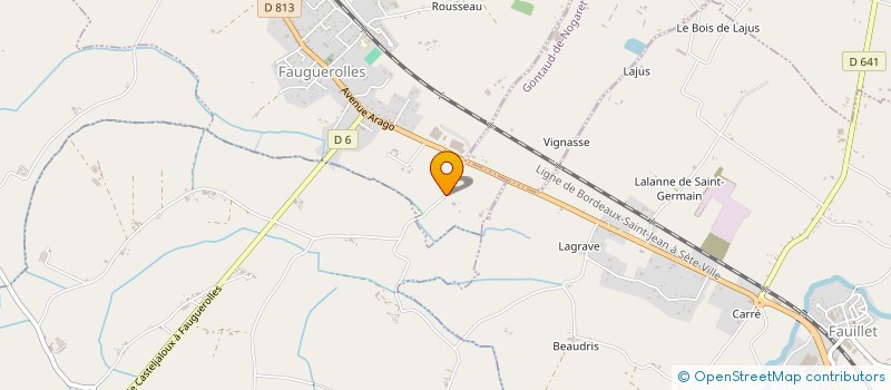 localisation de l'entreprise GFA DE MAUPAS  FAUGUEROLLES