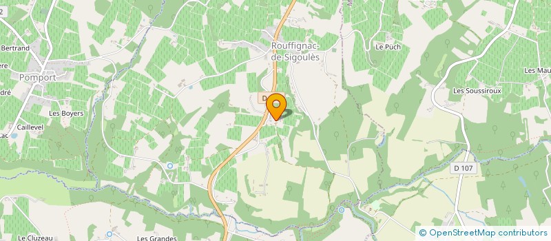 localisation de l'entreprise GFA DE MAURILLAC  ROUFFIGNAC-DE-SIGOULES