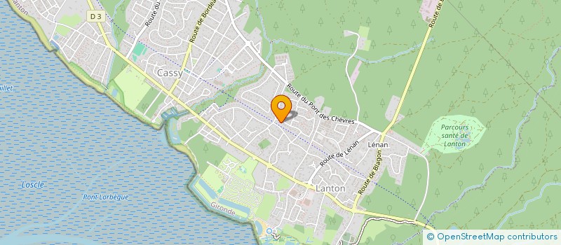 localisation de l'entreprise GFA DE MAUTENS  LANTON