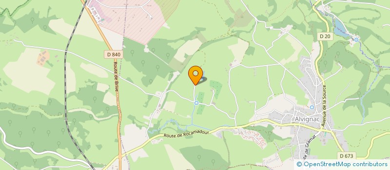 localisation de l'entreprise GFA DE MAZEYRAC  ALVIGNAC