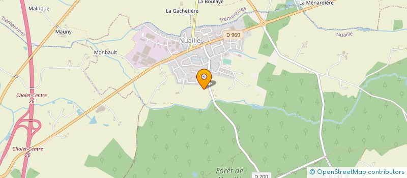 localisation de l'entreprise GFA DE MAZIERES  TREMENTINES