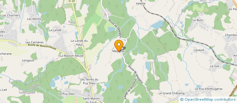 localisation de l'entreprise GFA DE MEGEAS à NIEUL