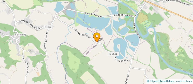 localisation de l'entreprise GFA DE MENON  DUHORT-BACHEN