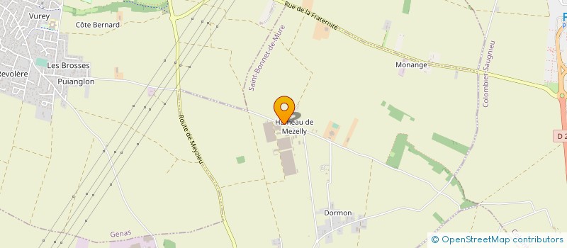 localisation de l'entreprise GFA DE MEZELY  SAINT-BONNET-DE-MURE