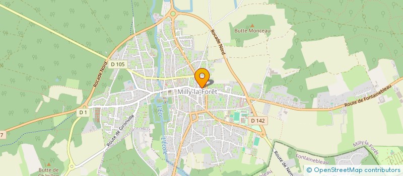 localisation de l'entreprise GFA DE MILLY LA FORET  BORDEAUX