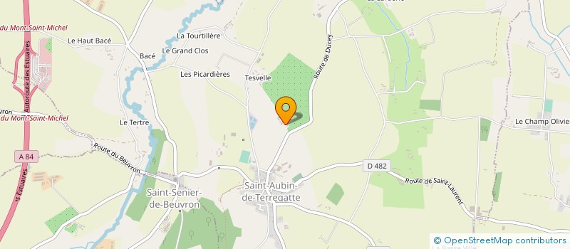 localisation de l'entreprise GFA DE MIRANDE  SAINT-AUBIN-DE-TERREGATTE