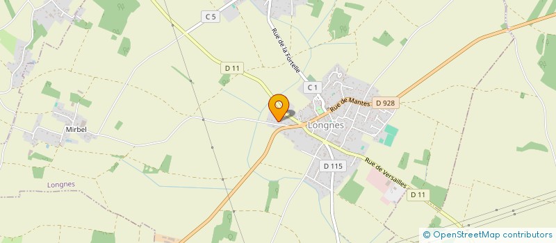 localisation de l'entreprise GFA DE MIRBEL  LONGNES