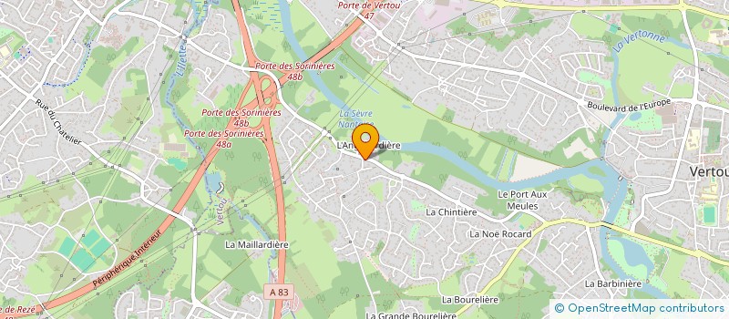 localisation de l'entreprise GFA DE MIRELOUP  VERTOU