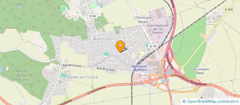 localisation de l'entreprise GFA DE MOISSELLES  BAILLET-EN-FRANCE