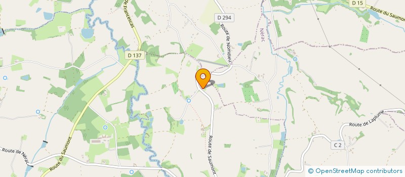 localisation de l'entreprise GFA DE MONS  CALIGNAC