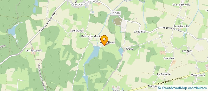 localisation de l'entreprise GFA DE MONTALIBORT  VESCOURS