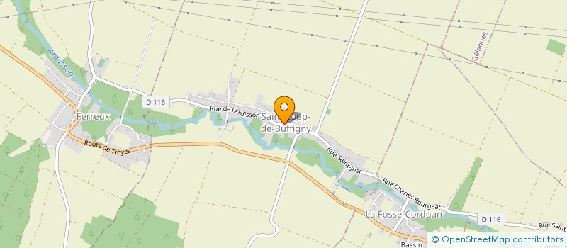 localisation de l'entreprise GFA DE MONTAPHILAN  SAINT-MARTIN-DE-BOSSENAY