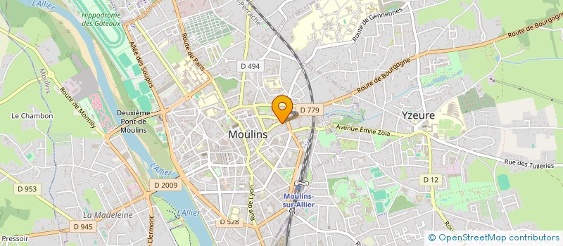 localisation de l'entreprise GFA DE MONTCHENIN à MOULINS