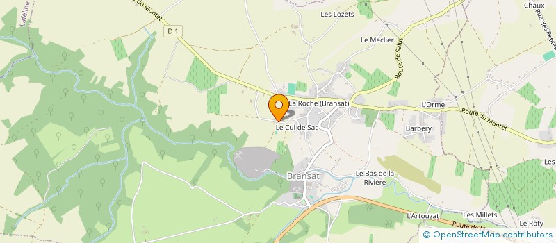 localisation de l'entreprise GFA DE MONTFAND  BRANSAT